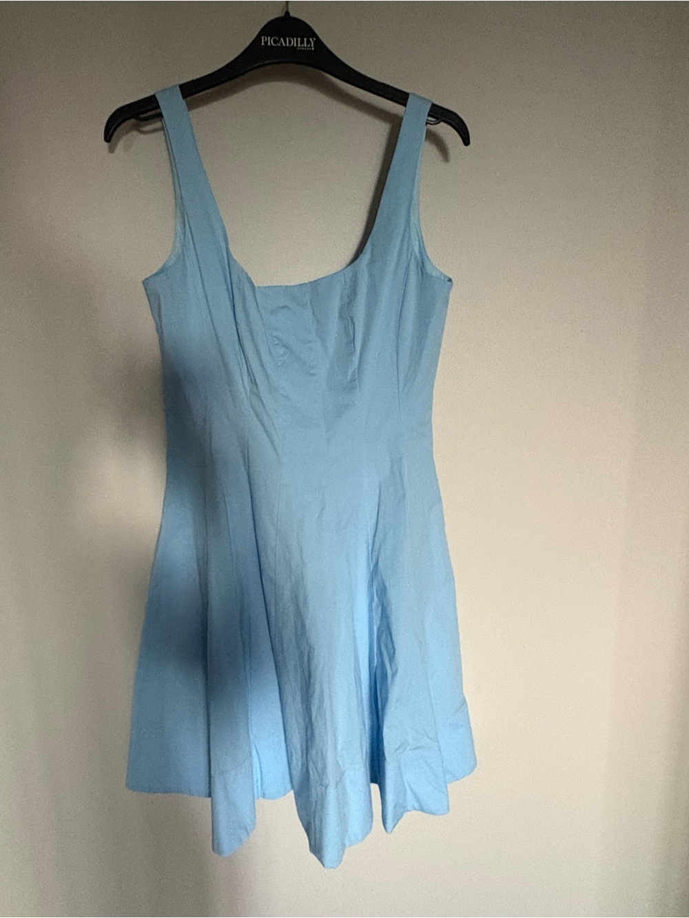 STAUD Light Blue Cotton Blend Dress
